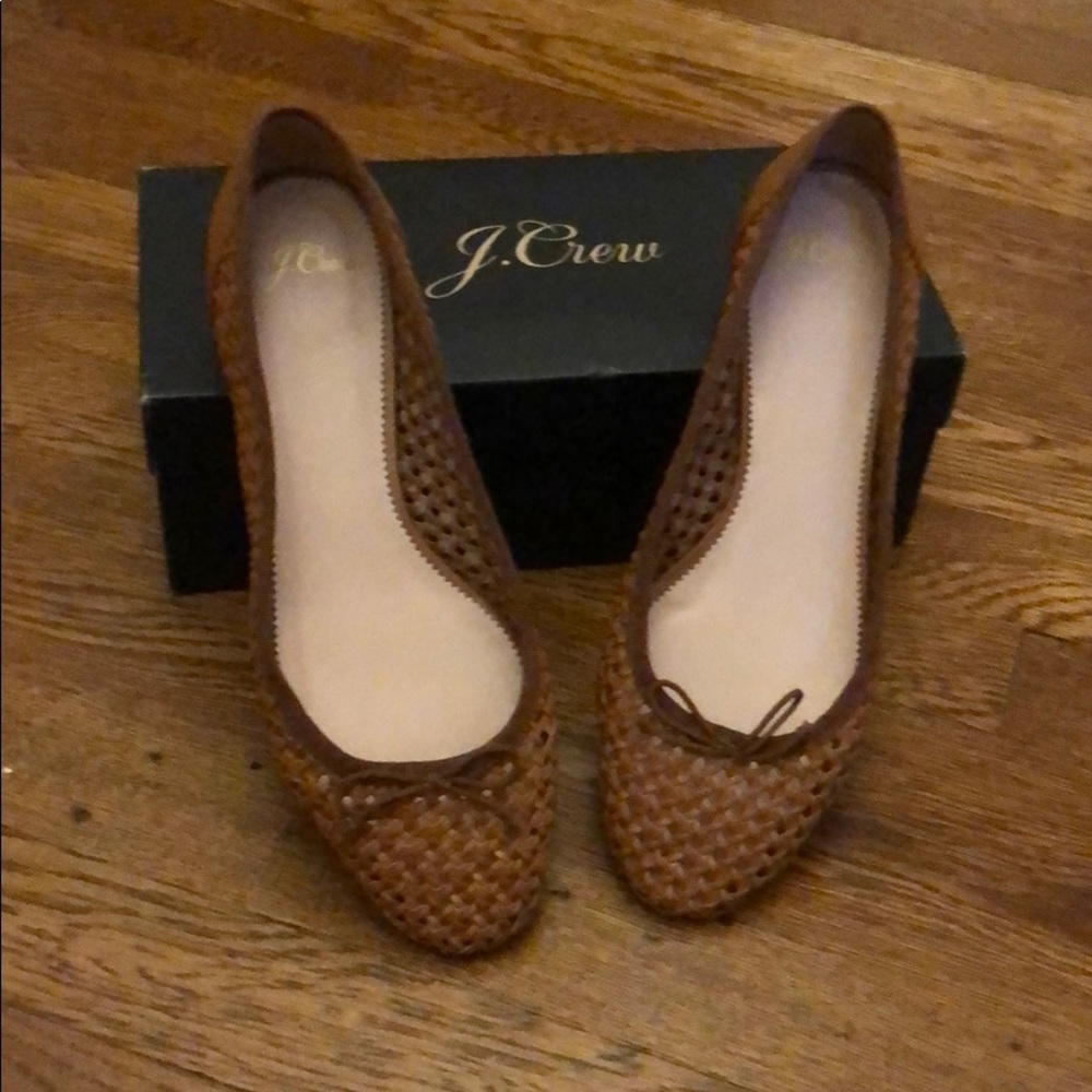 New in box JCrew Woven Kiki Ballet Flat